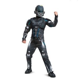 Halo Spartan Locke Costume Lights Up 2 Piece Set Boys Size M 8-10 & L 10-12
